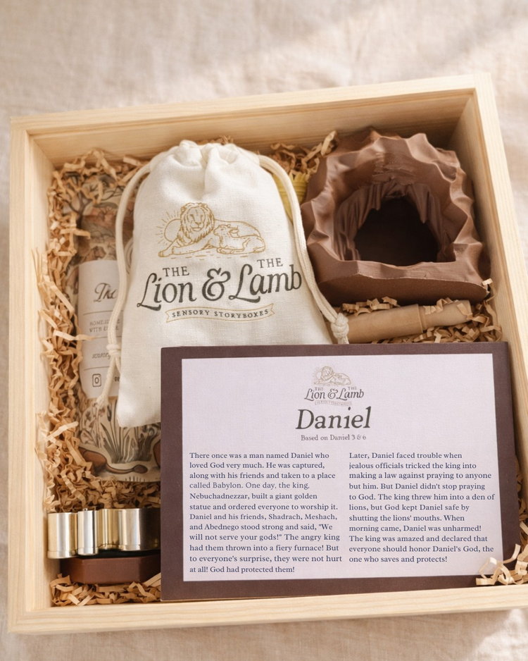 Daniel in the Lion's Den – Sensory Storybox