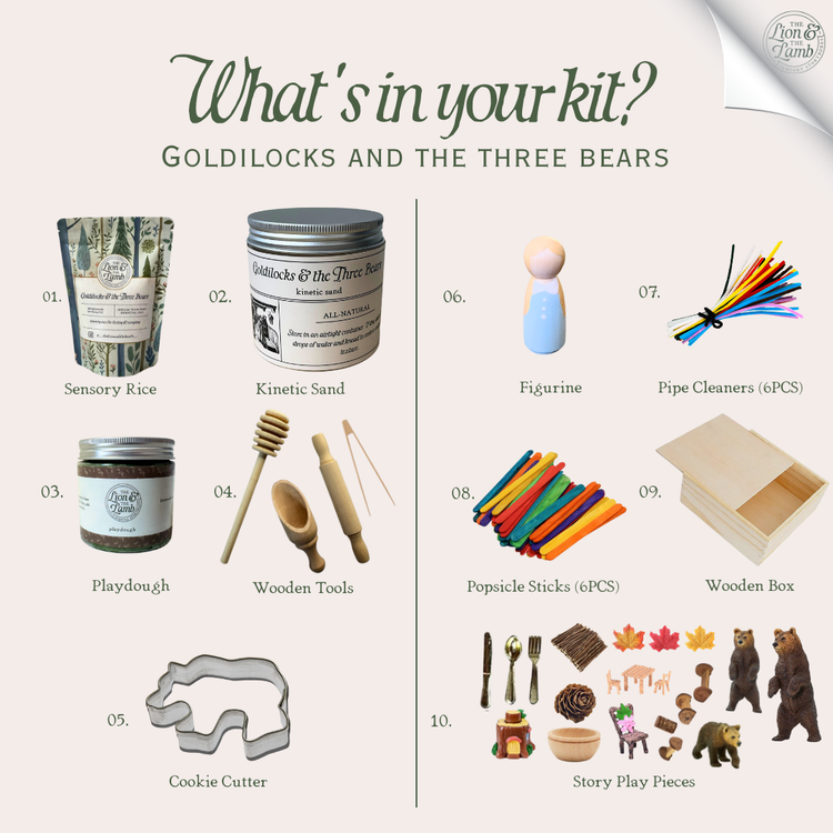 Goldilocks and the Three Bears – Sensory Play Kit