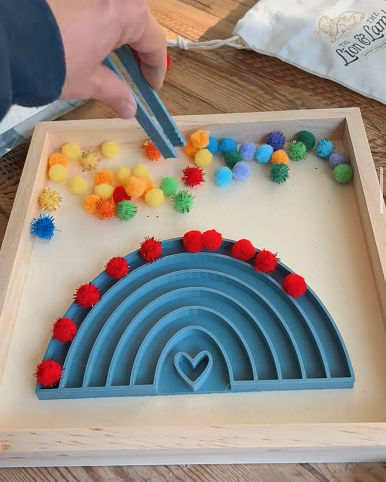 Rainbow Sensory Tray