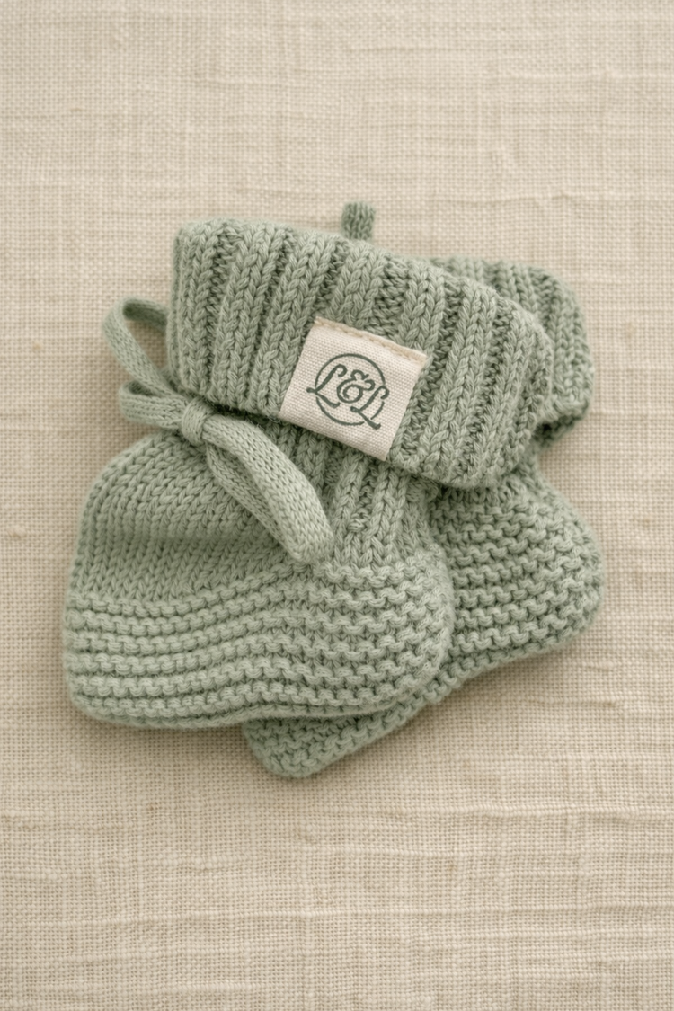 Knit Baby Booties