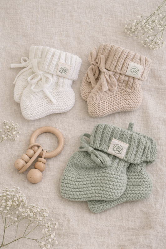 Knit Baby Booties