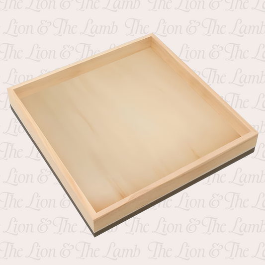 Wooden Sensory Play Tray